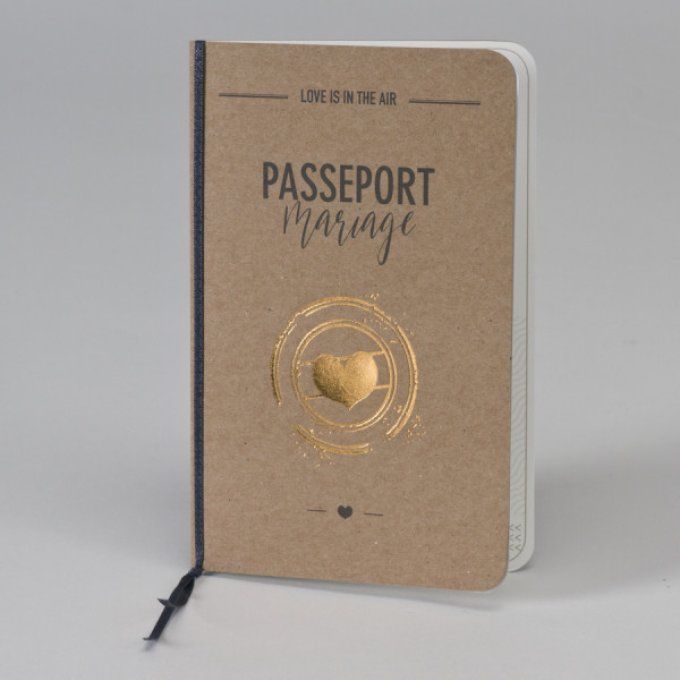 Faire-part passeport kraft