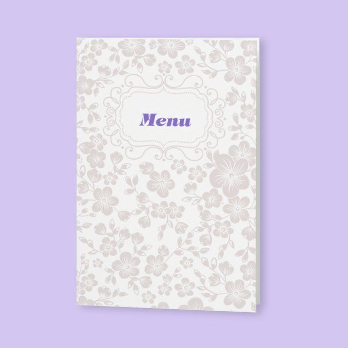 Menu de mariage collection "enveloppe velours"