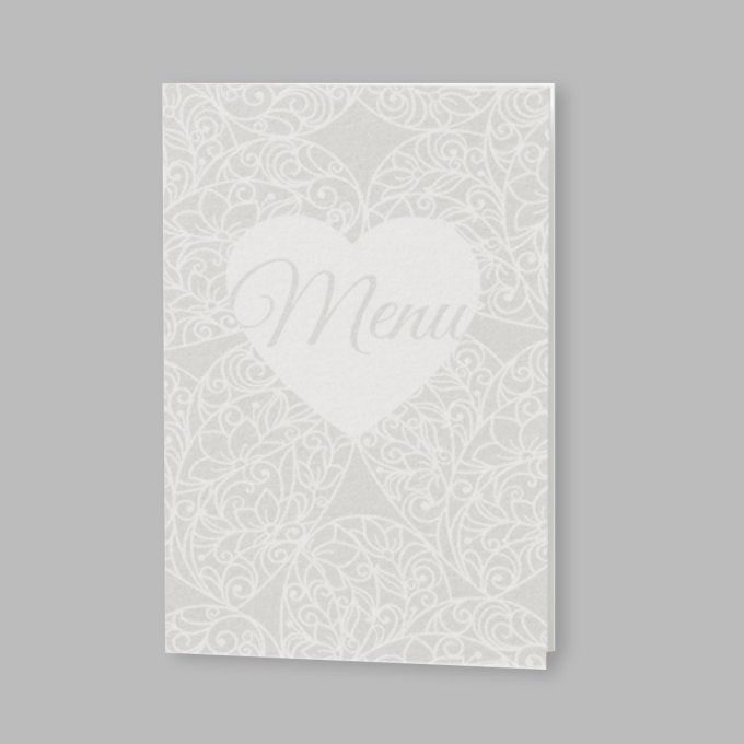 Menu de mariage collection "oui" d'amour