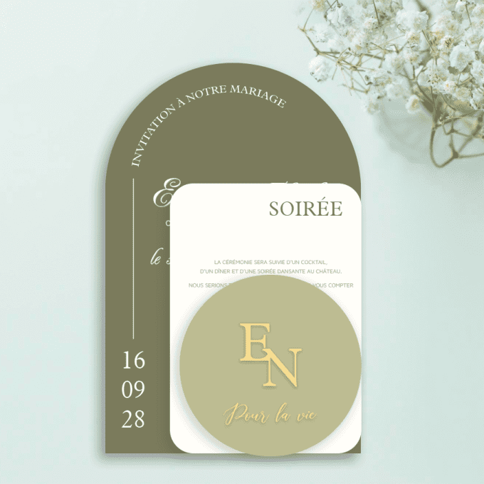Faire-part Arche 3 cartes