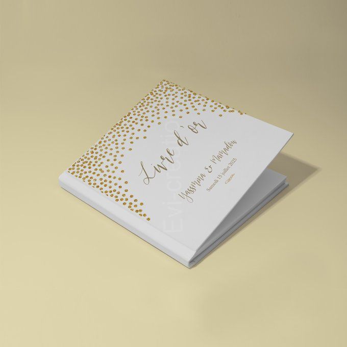 Livre d'or blanc doré