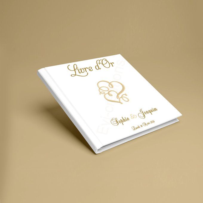 Livre d'or cœur doré