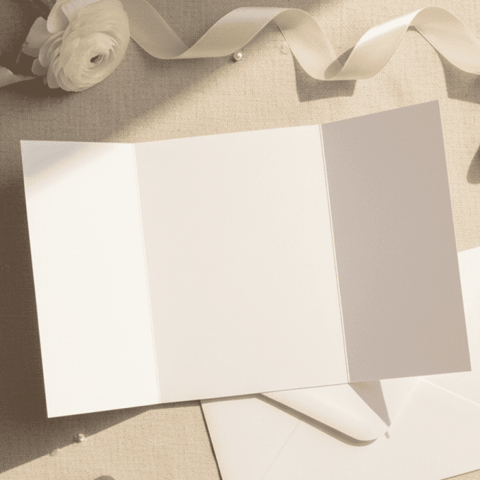 Faire-part pli fenêtre 13 x 18cm