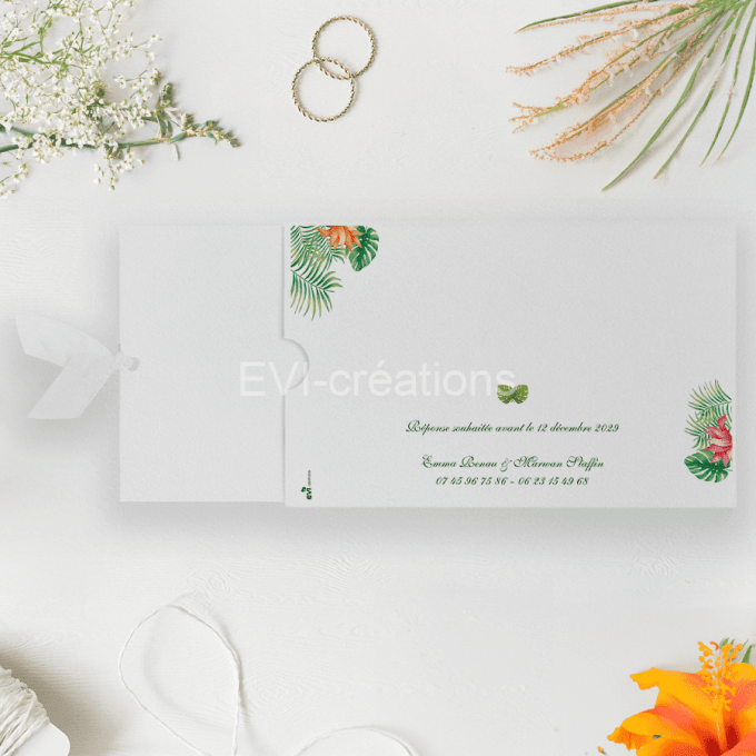 Faire-part Pochette Voyage