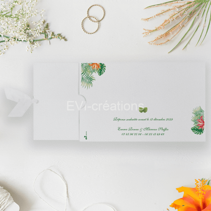 Faire-part Pochette Voyage