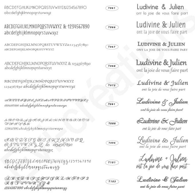 Cachet de cire collection calligraphique