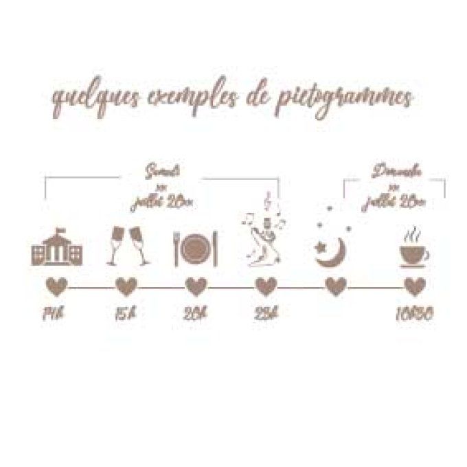 Ajout de pictogrammes programme sur une des cartes